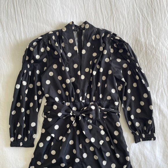 Zara Polka Dot Mini Jumpsuit (sz M) - Picture 4 of 8